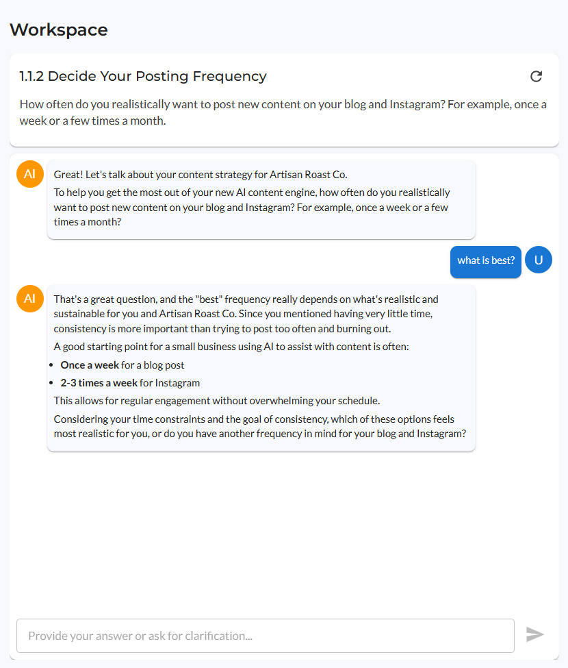 AI guide providing context-aware guidance